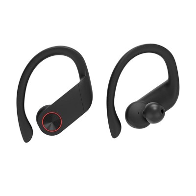 Waterproof TWS Wireless Sport Earphones with Ear Hook Dual Handle and LED Display Charging Box